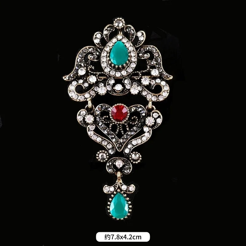 Brosche Metall Barock Vintage Retro Palast Revers Pin Unisex Party