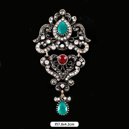 Brosche Metall Barock Vintage Retro Palast Revers Pin Unisex Party