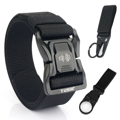 VATLTY New 4.3cm Tactical Outdoor Belt Tight Nylon Aluminum Buckle Quick Release Men's Military Belt Casual Wide Waistband Male