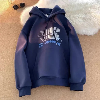 Winter Brief Grafik Gedruckt Pullover Hoodies Für Männer 2025, Neue Hip Hop Mode Mit Kapuze Sweatshirts High Street Fleece Y2K Hoody