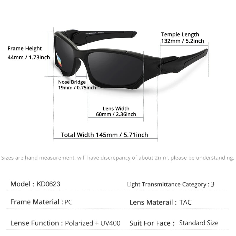 Sonnenbrille Sport Schild polarisiert gebogener Rahmen widerstandsfähig Unisex