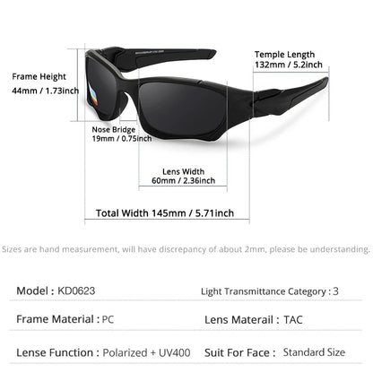 Sonnenbrille Sport Schild polarisiert gebogener Rahmen widerstandsfähig Unisex