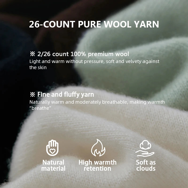Wollpullover-Material: weiches, flauschiges Strickgewebe, warm und angenehm auf der Haut
