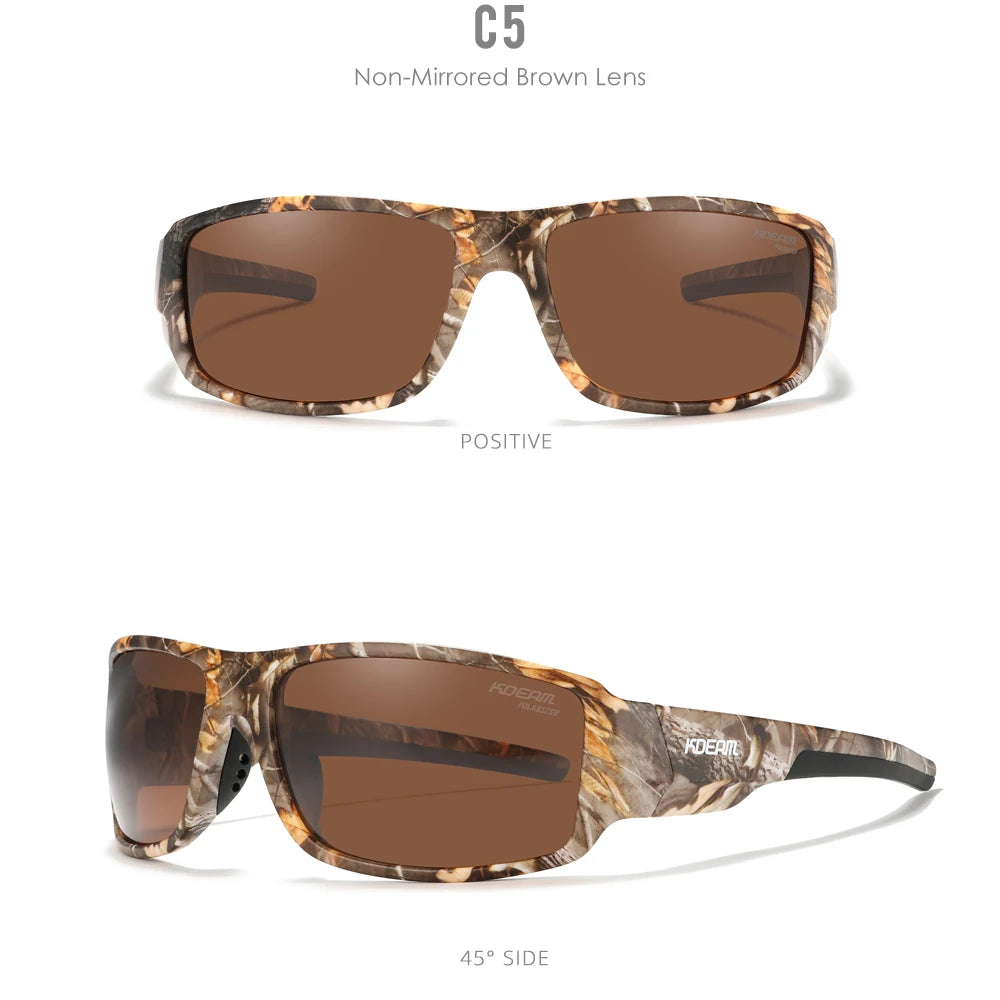 Sonnenbrille Sport polarisiert Cat.3 Druckmuster Rahmen Herren