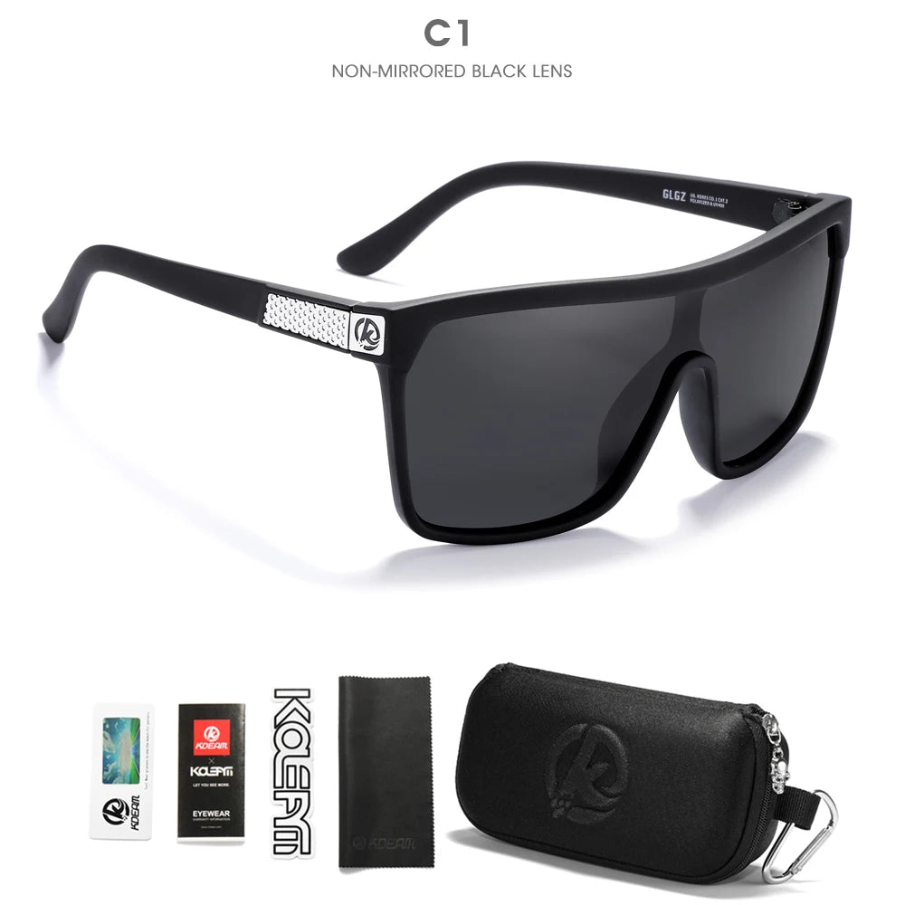 Sonnenbrille einteilig polarisiert UV400 5-Scharnier Herren