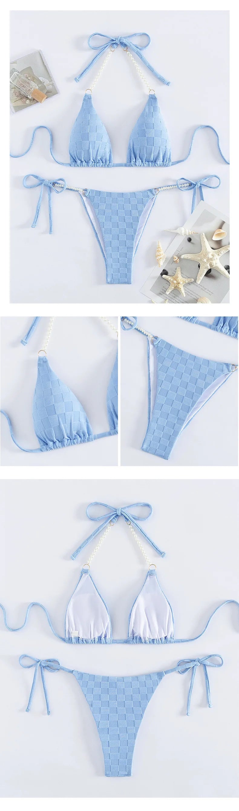 Sexy Bikini-Set für Damen mit Push-up-Effekt – Perfekt für Strand und Pool