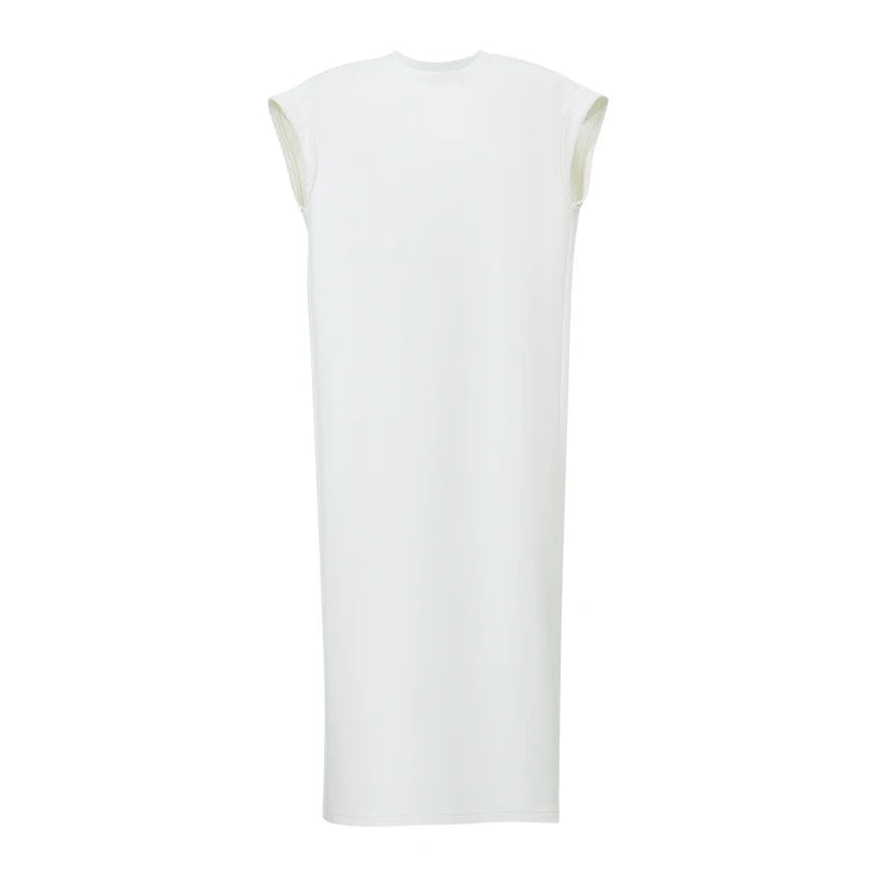 Elegantes Damen Midikleid Aus Leichtem Jersey Mit Spitze Und Schlitz