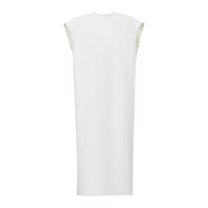 Elegantes Damen Midikleid Aus Leichtem Jersey Mit Spitze Und Schlitz