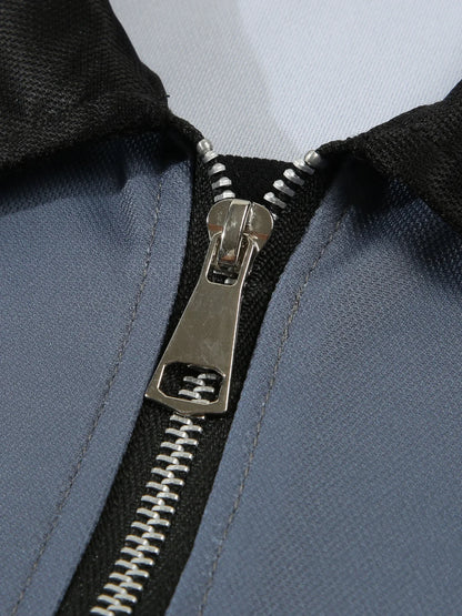Kurzärmeliges Herren-Poloshirt mit Stehkragen im Camouflage-Design – lässig und in großen Größen erhältlich.