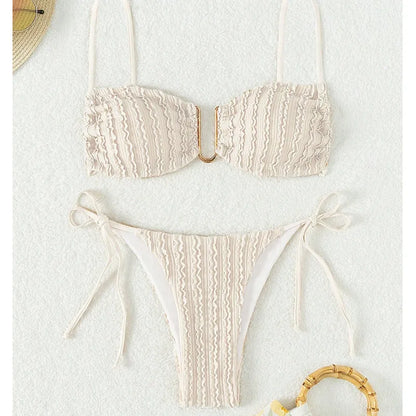 Sexy Bikini-Set für Damen mit Push-up-Effekt – ideal für Strand und Pool