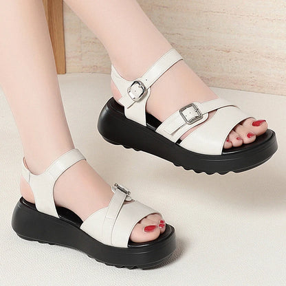 AIYUQI Women's Sandals 2025 New Platform Non-slip Roman Female Sandals Large-size Summer Beach Shoes For Women