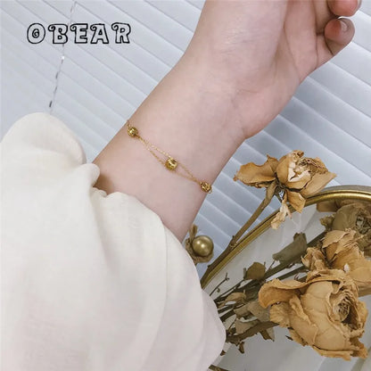 Damen-Armband minimalistisch mit Spacer-Perlen