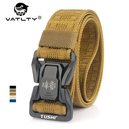 Unisex-Taktischer Gürtel aus Nylon mit Schnellverschluss und Breite 3,8 cm für Outdoor