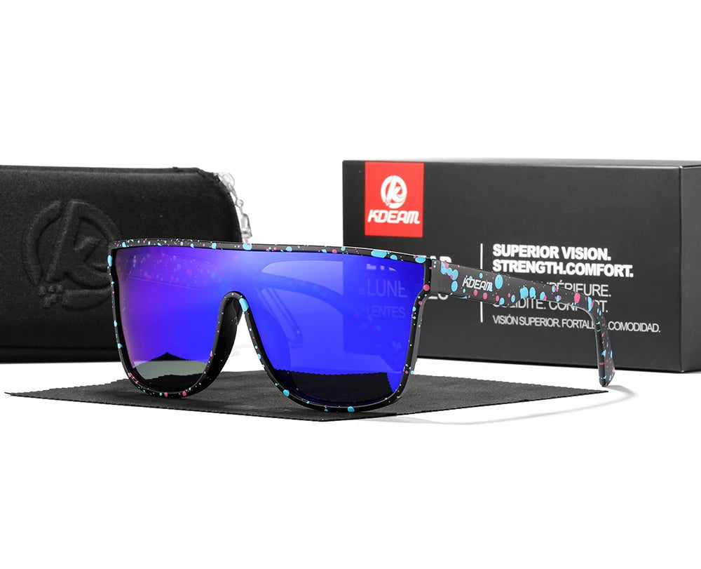 Sonnenbrille Einteiler polarisiert Sport Baseball Angeln Fahren Komplettzubehör