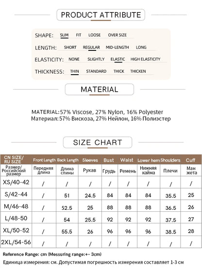 Produktdaten zu Strickpullover: Material, Elastizität, Größen- und Längenangaben