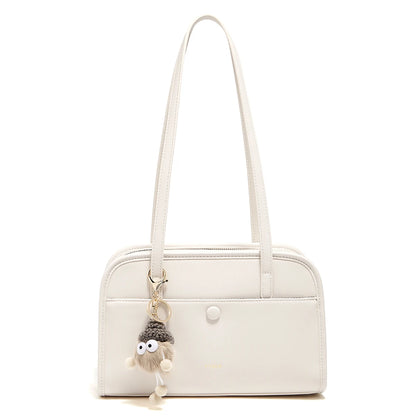Damen-Schultertasche aus PU-Leder mit Großem Stauraum für Alltag und Beruf und Vielseitigem Einsatz