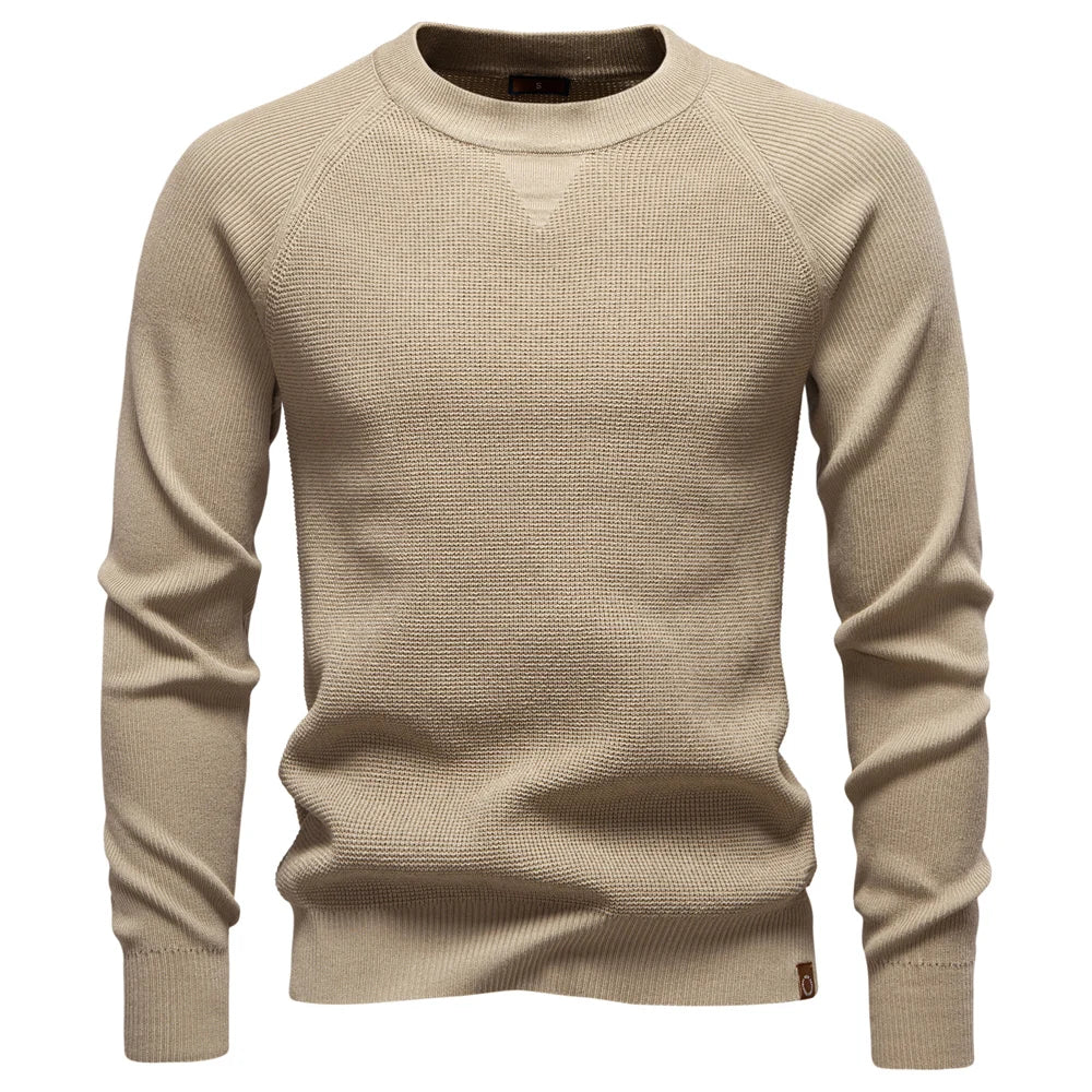 Herren Langarmshirt Mit Rundhals Aus Komfortablem Stoffmix