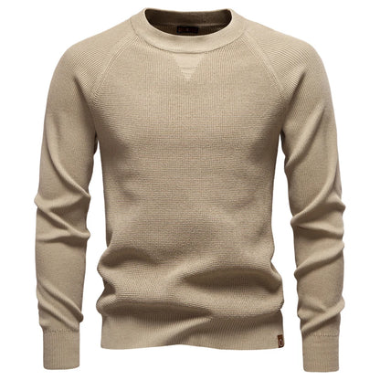 Herren Langarmshirt Mit Rundhals Aus Komfortablem Stoffmix