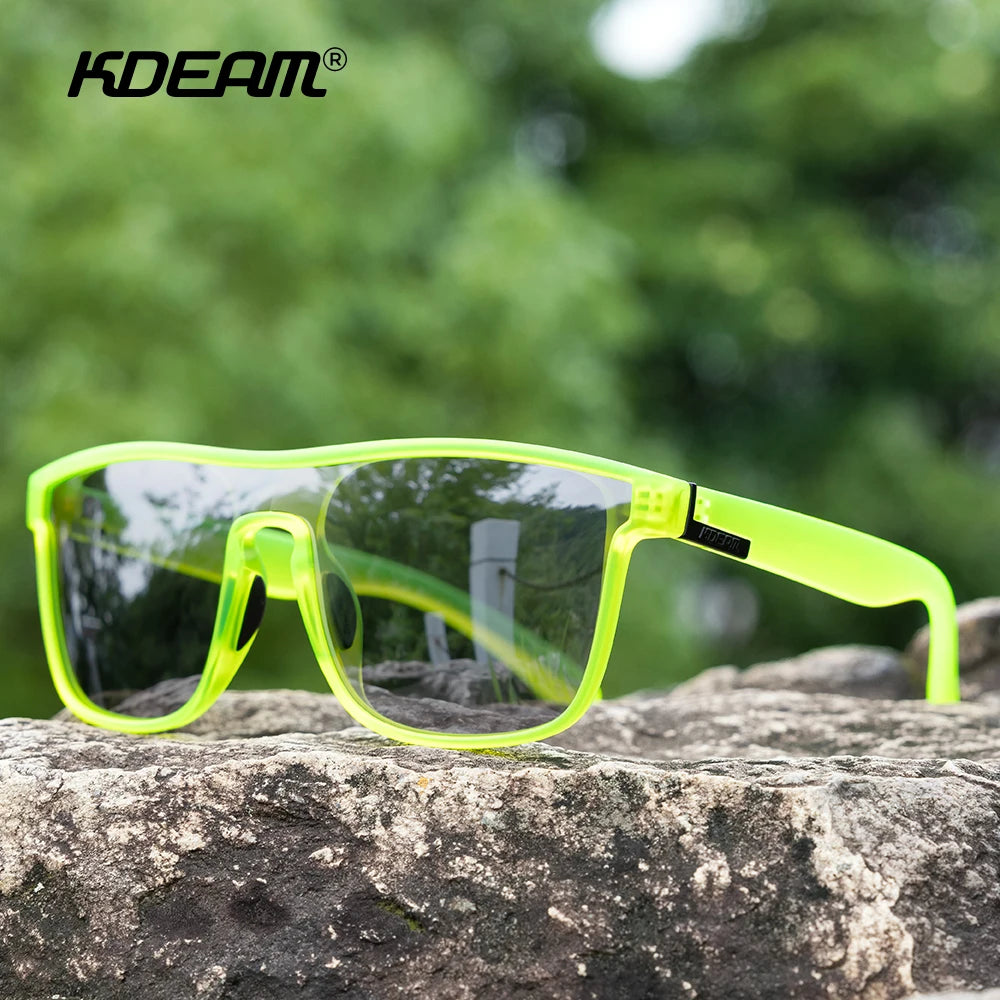 Sonnenbrille übergroß Einteiler polarisiert 153mm gebürstet Herren