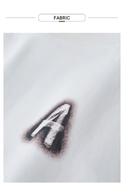 Damen T-Shirts im minimalistischen Stil mit lässigem O-Ausschnitt und Druck