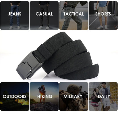 VATLY Elastik-Gürtel Herren Matte Metall-Schnalle Schnellverschluss Tactical Outdoor