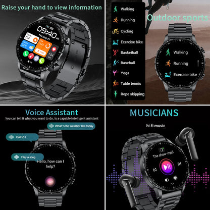 Smartwatch für Android und IOS mit Bluetooth-Anruf und IP68 Wasserschutz