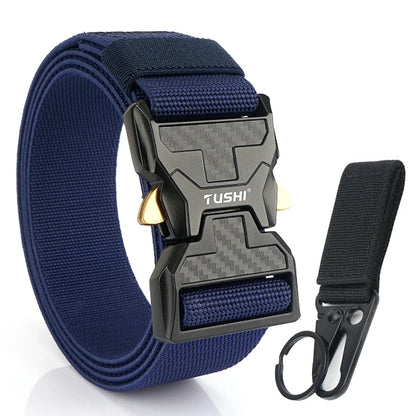Herren-Stretch-Gürtel mit Schnellverschluss aus Metall 105-125 cm Ideal für Alltag und Arbeit