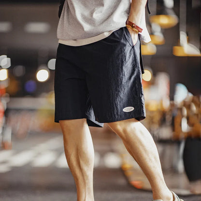 Herren Shorts im sportlichen Funktionsstil mit elastischer Taille und Taschen