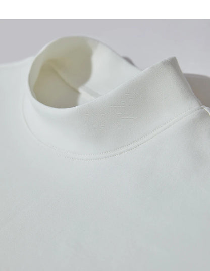 Damen Casual T-Shirt mit Gedrucktem Rollkragen und Kurzarm für den Sommer