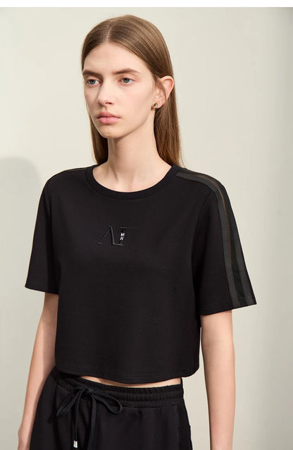 Damen Shorts im lässigen Stil mit Aushöhlung und elastischer Taille