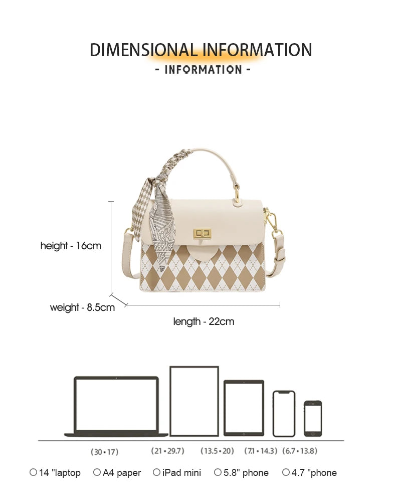Damen Handtasche aus PU Elegant Crossbody-Tasche