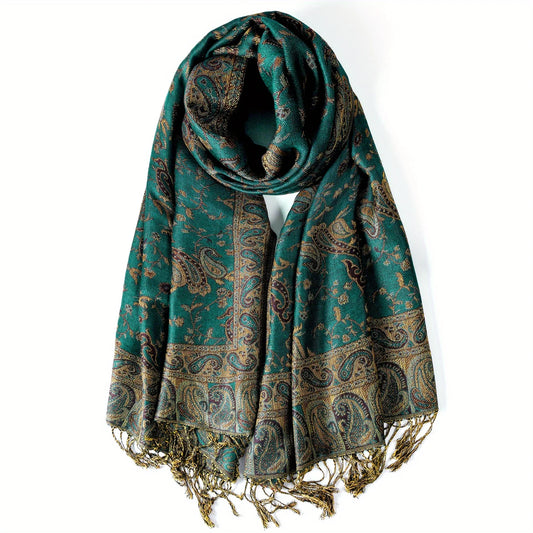 Damen Winterschal Kaschmir Pashmina Luxus Druck warm Stolen Foulard Baumwolle