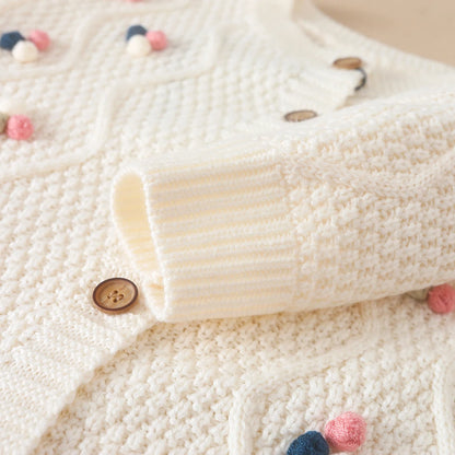 Baby Mädchen Stricken Pullover Kinder Strickjacken Oansatz Frühling Herbst Pullover Strickjacken Mantel Kinder Nette Kleidung