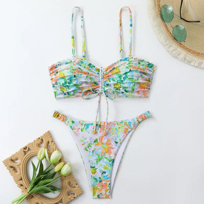 Sommerlicher Push-Up-Bikini im brasilianischen Stil – ideal für Strand und Pool