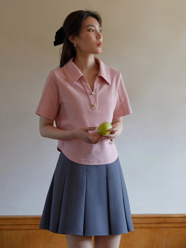 Lässiges Plus-Size-Set aus lockerem Shirt und Shorts für den Sommer – ideal als bequeme Freizeitkleidung im Y2K-Stil.