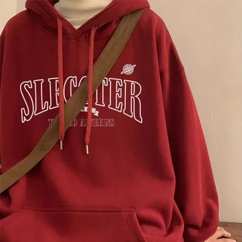 Herren Kapuzenpullover im Y2K Vintage Stil mit Taschen für den Herbst