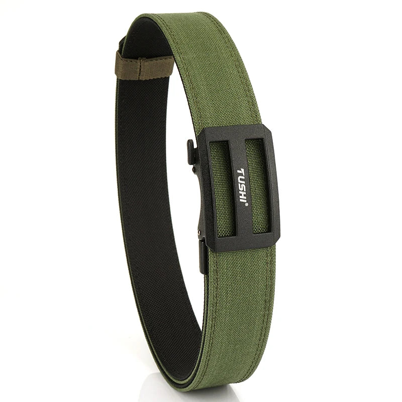 Herren-Taktischer Outdoor-Gürtel aus Nylon mit automatischer Metallschnalle und verstellbarer Länge