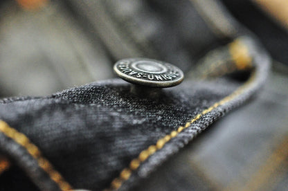 Herren Jeans aus Denim im Distressed Look mit gerader Passform
