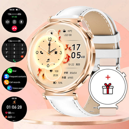 LIGE 2025, Smartwatch für Damen, voller Touchscreen, Sport-Fitness-Uhr, IP68, wasserdicht, Bluetooth, für Android iOS, Smartwatch für Damen