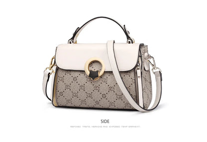 Damen Crossbody Tasche Aus PVC Leder Im Vintage Stil