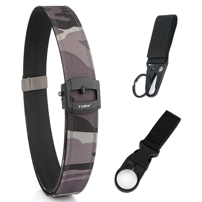 Herren-Taktischer Gürtel aus Nylon mit automatischer Metallschnalle für Outdoor-Einsatz