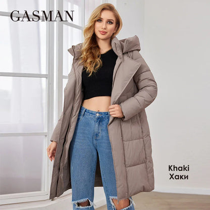 Leichte Damen-Frühlingsjacke mit Reißverschluss und Kapuze – modischer, dünner Baumwollparka für den Herbst