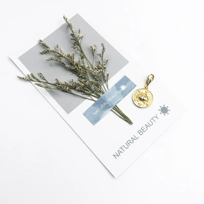Damen-Charm-Anhänger Sternzeichen Horoskop Vintage II aus Sterlingsilber