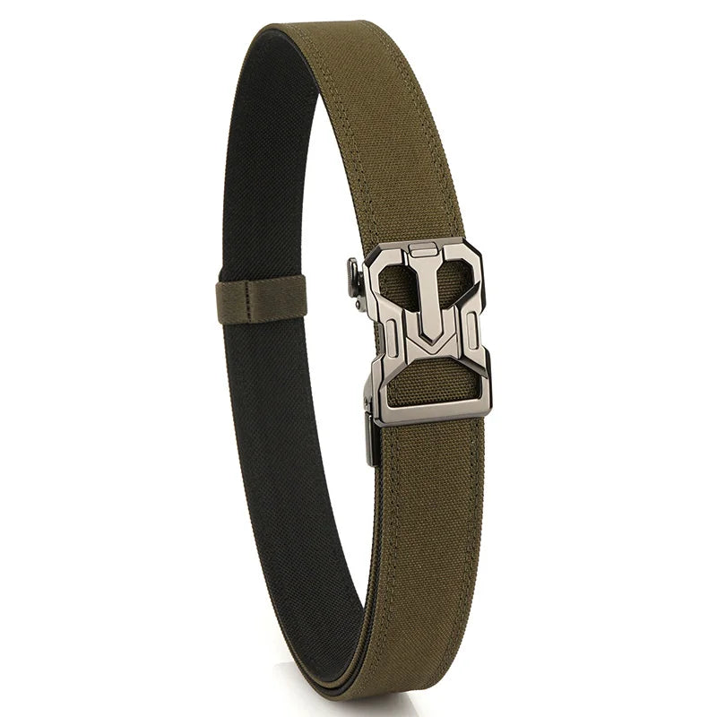 VATLY Rigid Hosen-Gürtel Herren Zinklegierung Automatik-Schnalle Tactical Jagd