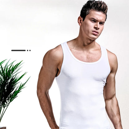 Ärmelloses Herren-Trainingsshirt mit gekämmter Textur – schnelltrocknend für Sport und Freizeit im Sommer
