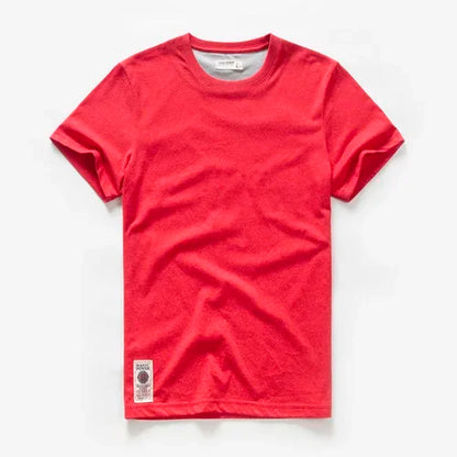 Männer T-Shirt aus Baumwolle im klassischen O-Ansatz mit hochwertiger Verarbeitung