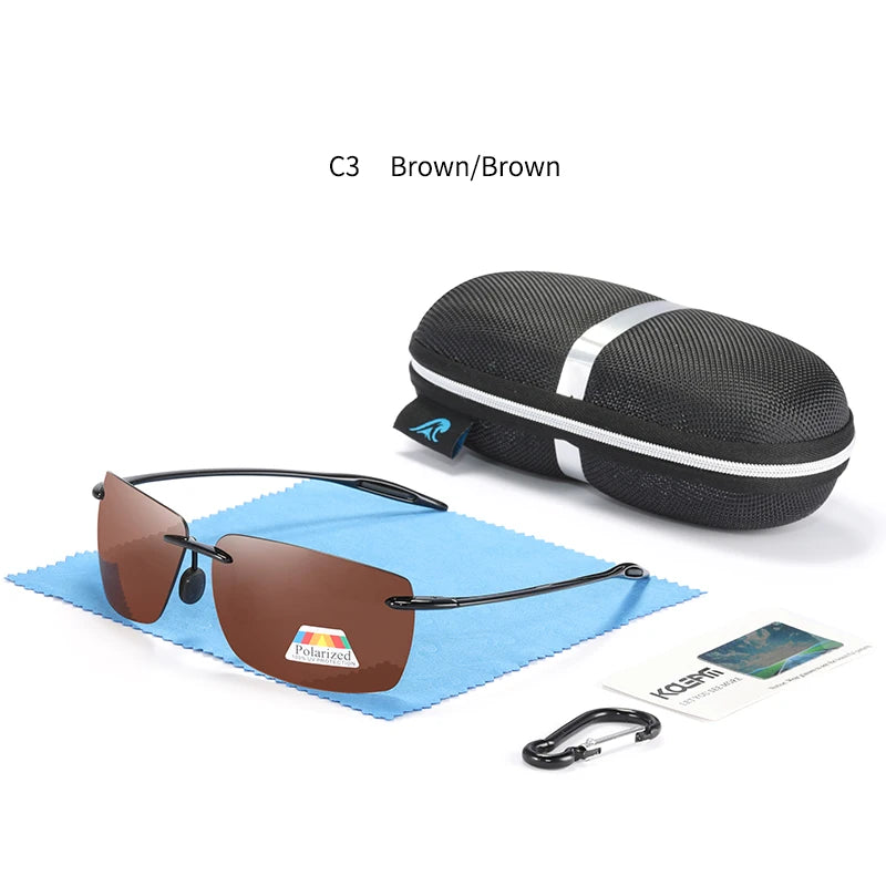 Sonnenbrille Sport TR90 leicht Laufen Fahren Karabiner-Etui Herren