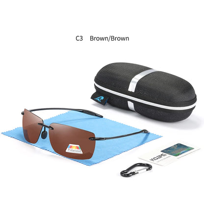 Sonnenbrille Sport TR90 leicht Laufen Fahren Karabiner-Etui Herren