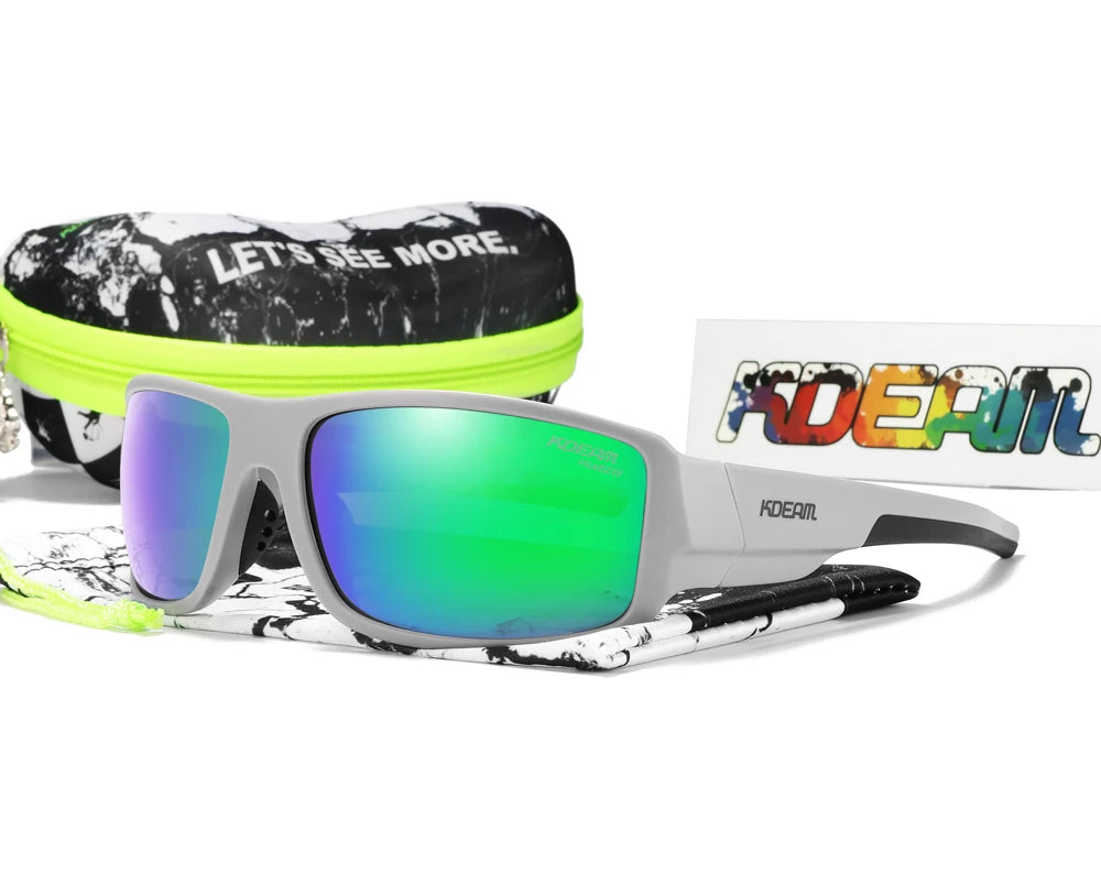 Sonnenbrille Sport polarisiert Cat.3 Druckmuster Rahmen Herren