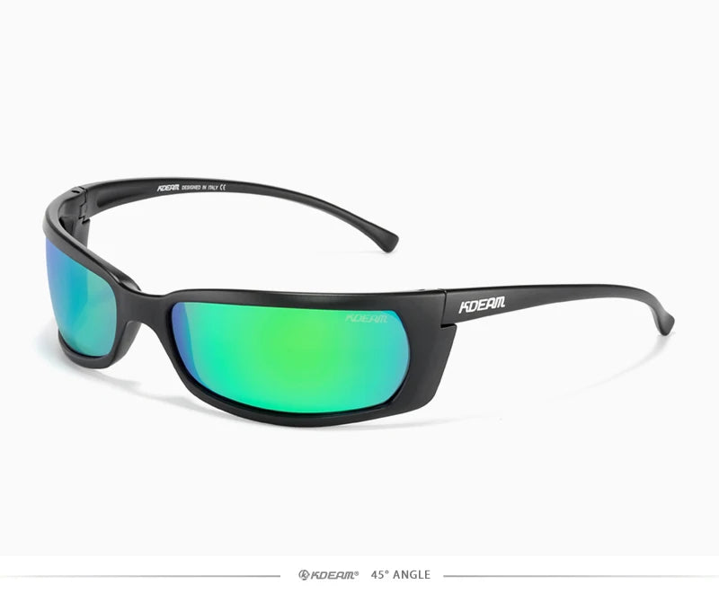 Sonnenbrille Sport UV400 polarisiert leicht Angeln Reißverschlussetui Unisex